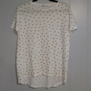Zara Polk-a-dot Tee Shirt